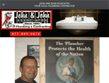 Tablet Screenshot of johnandjohnplumbing.com